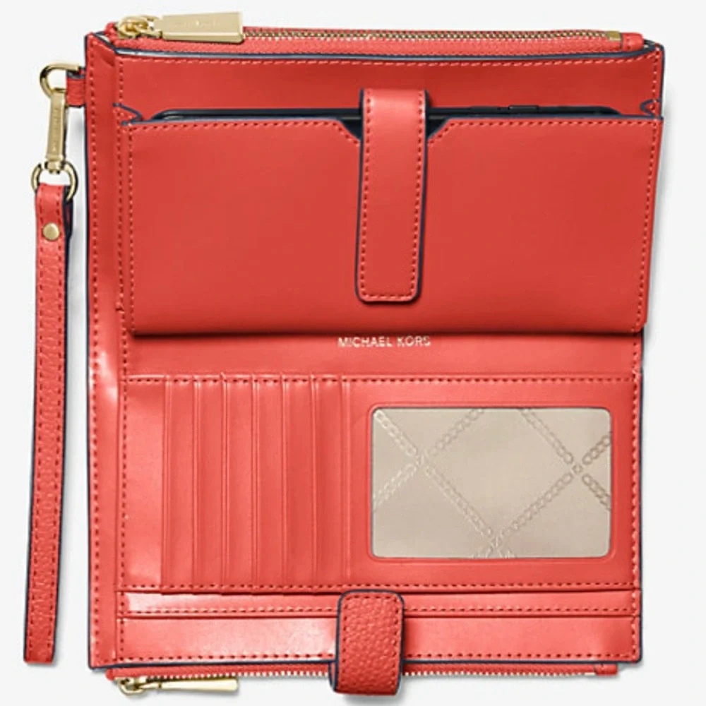 Orange Michael Kors phone wallet - Picture 3 of 4
